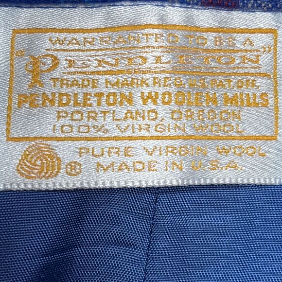 Vintage Pendleton 14 Skirt 100% Wool - Lined- Plaid Made In USA Womens - Picture 5 of 9